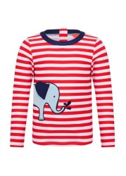 Sunuva Red Elephant Long Sleeve Rash Vest