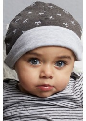 The Little Tailor Grey All Over Print Rocking Horse Jersey Hat