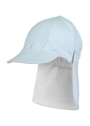 Emile et Rose Blue Sun Cap With Detachable Flap