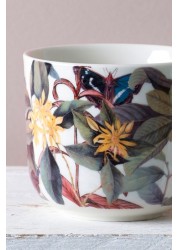 Kew Gardens Midnight Floral White Mug