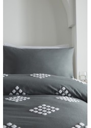 Appletree Diamond Tuft Duvet Cover and Pillowcase Set