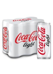 Coca-Cola Light Soft Drink 330 ml x Pack of 6