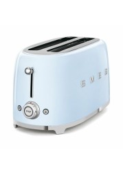 Smeg 1500W 4 Slice Electric Toaster, Stainless Steel (TSF02PBUK)