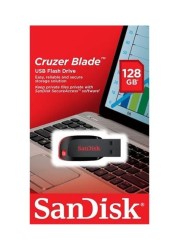 SanDisk Cruzer Blade 128GB USB Flash Drive, Black