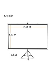 CRONY 120 Inches Tripod Projector Screen with Stand, Portable Foldable Projection Movie Screen Fabric