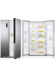 Super General Electric Double Sided Refrigerator, 500 Liters, (SGR710SBS), Silver