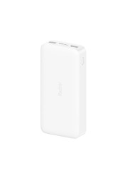 Xiaomi Redmi Power Bank 20000MAH Quick Charge Dual USB Input and Output Chinese Version White