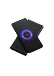 Xiaomi Mi 10000mAh Qi Wireless Charger Power Bank [Support 10W Wireless Fast Charging Portable & Light Weight Carry on Plane, Two Way Quick Charge Wireless + Wired] - for Smartphones & Tablet - Black