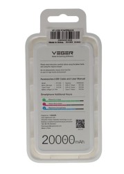 Viger 20000 mAh Portable Charger for Smartphones -Vp -1026-1