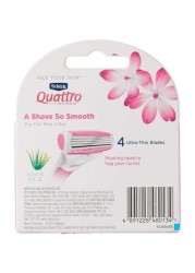 SCHICK RAZ QUATTRO WOMEN BLADE 4'S