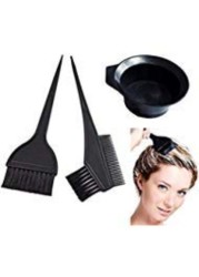 Cottonfly 3 Pieces Hair Dye Set for Professional Hair Coloring - Dye Brush & Comb / Mixing Bowl / Tint Tool