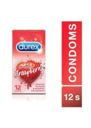 Durex Sensual Strawberry Dot 12 Pieces