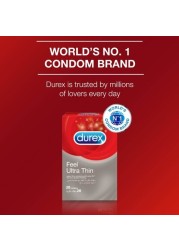 Durex Feel Thin Condom, Pack of 20 Pieces