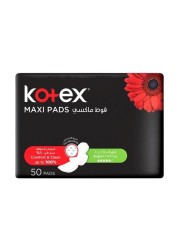 Kotex Maxi Sanitary Pads Large With Wings 50 Pieces