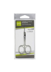 QVS Curved Cuticle Scissors - Silver