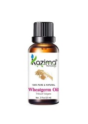 KAZIMA WheatGerm Cold Pressed Carrier Oil - 100% Pure Natural & Undiluted For Skin care & Hair treatment (15ml)