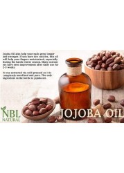 NBL Natural Jojoba Oil for Hair and Face, Multipurpose Moisturizing Oil, 16 oz. / 473 ml