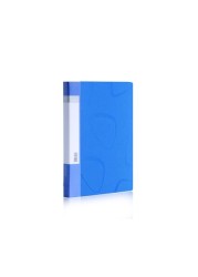 ALISSA-5254 40-Pocket Business A4 Sheet Presentation Book 80-Page Capacity Clear Book Available for Report Sheets Artworks Music Sheets Clippings Organizer, Blue.