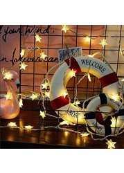 Aiwanto 100 LED Lights Christmas Tree Lights Decoratin Lights New Year Decoration Lights Diwali Decoration Star Lights(10M)