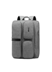 Coolbell Nylon Waterproof Convertible Messenger Bag - Gray, 17.3 Inch