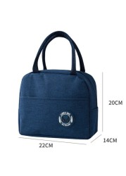 Insulated Lunch Bags for Women and Men, Leak-Proof Water-Resistant bag container for Adults, kids, Light-weight Portable lunch box for Office work, Outdoor, Picnic, School etc.(Blue)