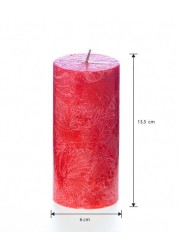 Red Pillar Candle