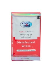 Cool & Cool Alcohol Disinfectant Wet Wipes 5 Bags