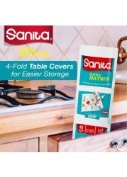 Sanita Dali Folding Dining Table Cover, 45 Perforated Sheets