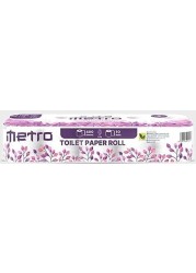 Metro Toilet Papers 400 Sheets, Absorbent, Sterilized, Soft Toilet Paper, 2 Ply, Pack of 10 Rolls