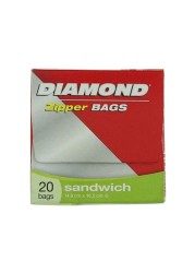 DIAMOND SDW BAGS ZIPPER 12X20S