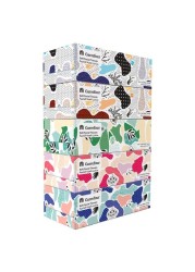  Assorted Economic Soft Facial Tissues 150 Sheets x Pack of 5