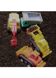 Fajiabao Mini Cars 18pcs Digger Bulldozer Kids Toy Construction Machinery Set Mini Cars Cake Toppers Birthday Supplies-Random Color