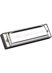 Mike Music Swan 10 Hole 20 Tones Key Harmonica of C Blues, Mini Harmonica for Beginners (C 10)