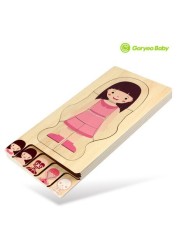 Multi-layer Human Educational Anatomy Body Puzzle - Girl