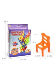 General Party-18Pcs Balancing Chairs Set Assorted Stacking Chairs Toy Kids Fit Stacking Toys