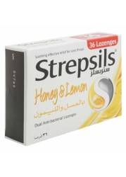 Strepsils Honey Lemon Double Anti-Bacterial 36 Tablets