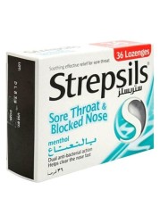 Strepsils Menthol Sore Throat & Stuffy Nose 36 Tablets