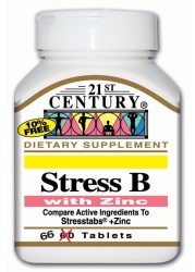 XXI Century Stress B With 66 . Zinc Tablets