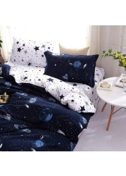 Deals for Less Bedding Set of 4 Pieces, Single Size - Galaxy Design