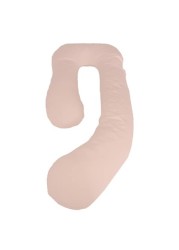 Dorse Cotton Maternity Pillow Bean 2.5 Kg, Peach - 145 x 80 x 25 cm