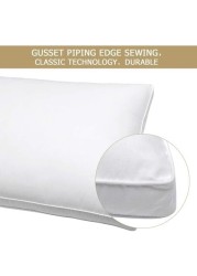 Maestro Pack of 2 Down Feather Alternative Cotton (Down Proof) Pillow Double Piping - 50x75cm,1300x2(pcs)grms/set