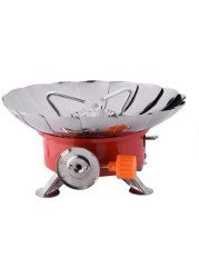 Small Windproof Camping Stove Outdoor Butane Gas Stove Backpacking Gas Stove