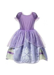 Aiwanto 120cm Princess Dress Girls Party Costume Dress 5 Layers Children Kids Party Dress Up