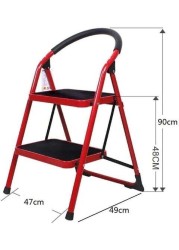 2Step Ladder with Rubber Handgrip and NonSlip Treads, 330lbs Capacity Ladder