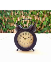 lingui antique black wall clock for restaurant, bedroom, living room, table decoration