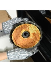 Aiwanto 10inch Cake Pan Cake Maker Pan Non-Stick Bundt Pan Fluted Cake Pan Cake Mold Bakeware Thick Carbon Steel