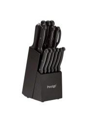 Prestige knife set 15 pieces black color