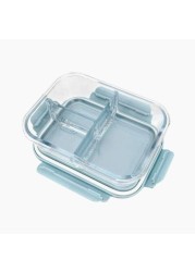 Aiwanto 3 Compartment Lunch Box Storage Box Food Tiffin Box Food Container Glass Lunch Box Microwaveable