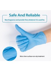 Didel Oil & ACIS Blue Powder Free Gloves - Comfortable Lab Examination Gloves