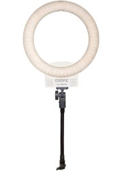 Coopic Rl-480Sii Bio-Color 3200K-5600K (12 Inches/31 Centimeters Outer, 36W, 240 Pieces LED Smd) Dimmable Ring Video Light With Bendable Tube (White Body)